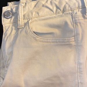 Khaki skinny jeggings from American Eagle